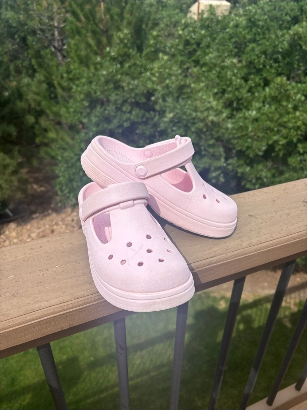 CROCS Kids Pink Vented Clog Sandals